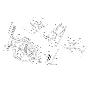 XE XM 50 MY23-MY24 - 1 - Rahmen Fantic Original Ersatzteile bei Enduroshop.at kaufen.